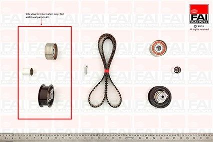 FAI AUTOPARTS Zobsiksnas komplekts TBK456